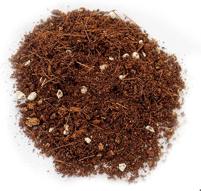 Hamiledyi 1.32LB Reptile Coconut Fiber Substrate Hibernant Soil Mix Perlite Vermiculite 3 in 1 Terrarium Bedding for Lizard Tortoise Chameleon Snake Iguanas Geckos Forg