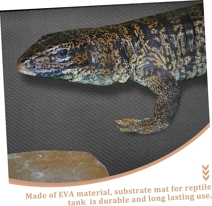Totority Reptile Carpet Mat Durable Substrate for Terrarium Bedding for Lizards Turtles Snakes Bearded Dragons Easy to Clean Comfortable Reptile Flooring