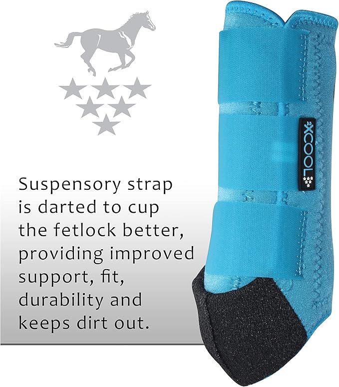 Professional's Choice 2XCOOL Sports Medicine Horse Boots | Protective & Breathable Design for Ultimate Comfort & Durability in Active Horses | Value 4 Pack