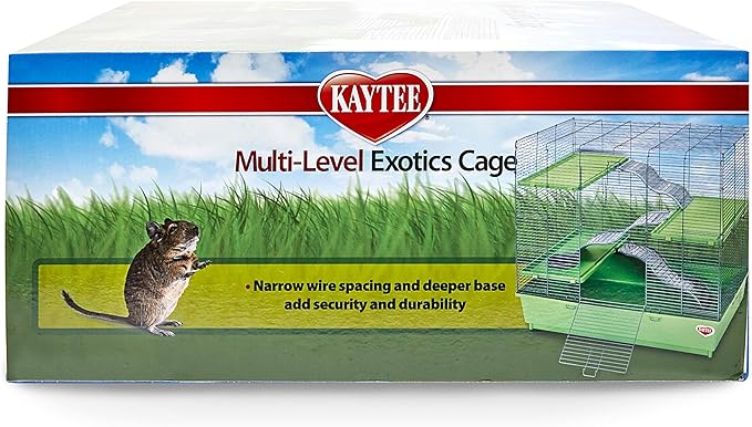 Kaytee My First Home Multi-Level Exotics Habitat for Pet Chinchillas, Rats, Degus, Sugar Gliders and Other Exotic Small Animals