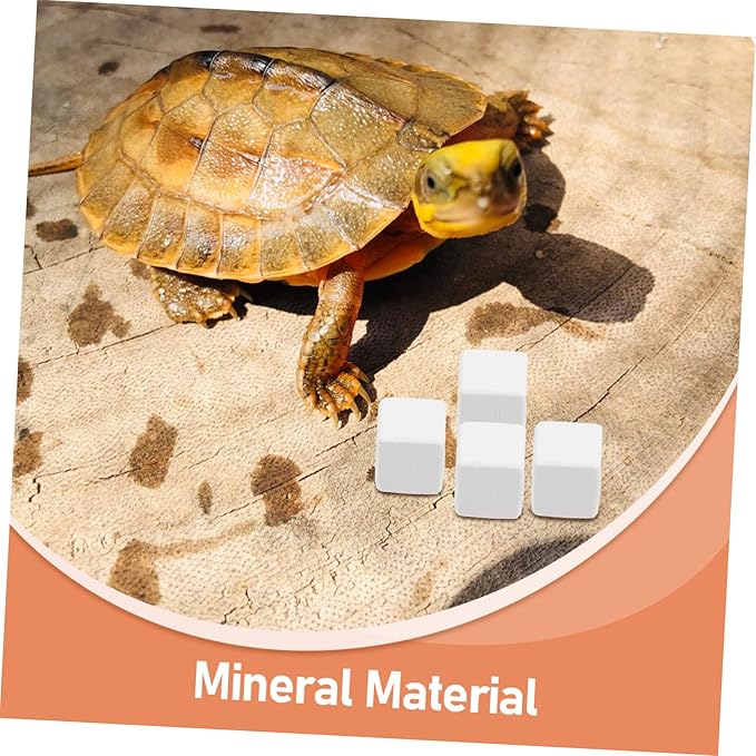 POPETPOP 6pcs Crab and Reptile Accessories Lava Bite Blocks for Chinchilla Hamster Pet Dental Health