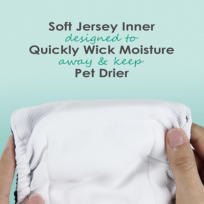wegreeco Washable Male Dog Belly Band (Stylish Pattern)- Pack of 3 - Male Dog Belly Wrap, Dog Diapers Male (Childlike Creatures, XX-Large)