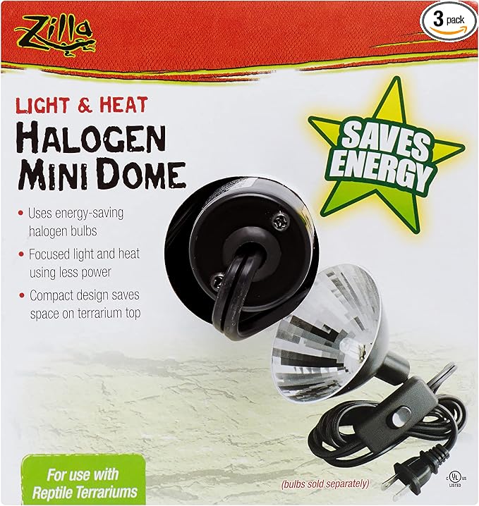 Zilla Mini Halogen Dome Fixture 4.75" - Pack of 3