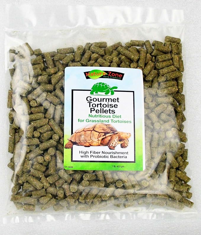 Nature Zone Gourmet Tortoise Pellets 1 lb, for Grassland, Desert, Tropical, Forest, Tortoisess