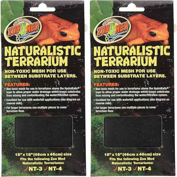 Zoo Med Naturalistic Terrarium Mesh, 18 x 18-Inches (Pack of 2)