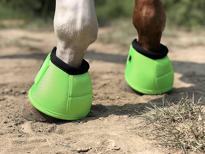 TGW RIDING 2520D Horse Bell Boots No-Turn Horse Bell Boots, Equine Ballistic Hoof Overreach Bell Boot, Pair