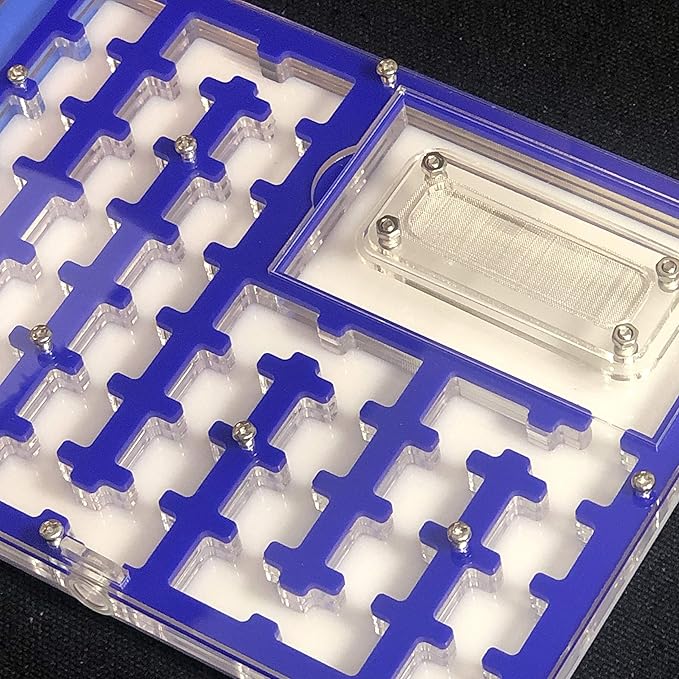 ANT Big Space Acrylic Farm Maze, Nest with Feeding Area and moisturing Zone House for Pet Anthill (Lakeblue)