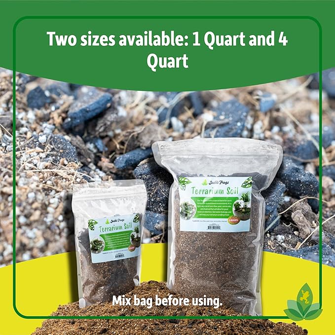 Josh's Frogs Sprig & Stone Terrarium Soil for Open and Closed Terrariums (4 Quart)