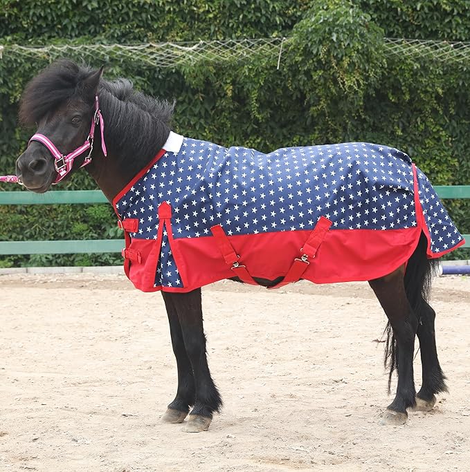LEAFOREST 1200 Denier Waterproof Mini Shetland Rug Pony Rug Foal Rug Turnout Rug (no Filling) Star 45IN