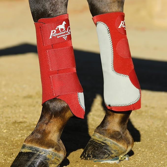 Professional's Choice Equine Easy-Fit Front Leg Splint Boot | Hook & Loop Closure | Sold in Pairs | One Size Fits All