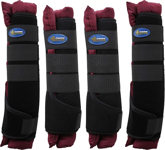 Horse Stable Shipping Boots Wraps Front Rear 4 PK Leg Care Premium 4120BG