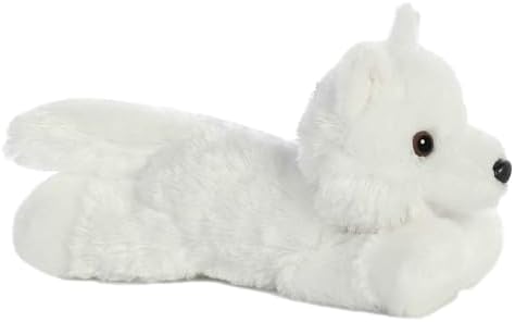 Aurora?? Adorable Mini Flopsie??? White Wolf Stuffed Animal - Mini Companions Ready for Playful Adventures - for Kids All Ages, Toddlers, Adults, and Families - White 9 Inches - Image 3