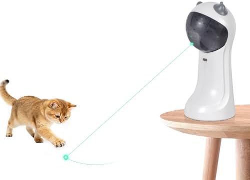 TBTeek Automatic Cat Toy Green Light, 5 Fun Patterns, 4 Speed Modes by TBTeek