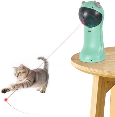 TBTeek Cat Toy, Automatic Cat Toy, 5 Fun Patterns, 4 Speed Modes (Green) by TBTeek