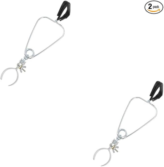 BESPORTBLE 2pcs Reptile Lamp Clip Fixture Aluminum Alloy Clamp for Secure Reptile Light for Terrarium and Aquarium Use Design for Stability