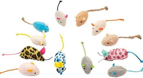 Fashion's Talk Mouse Cat Toys Soft Plush Catnip Mice Assorted Style Variety Pack 32 Count - Image 6
