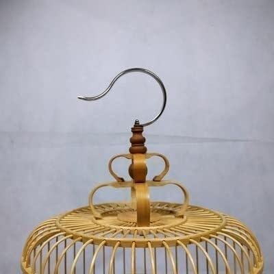 Round Bird Cage Large Bird Carrier Handmade Flight Birdcage Capacity Travel Carrier Cage Bird Aviary Bamboo Parrot Cage Budgie Cage