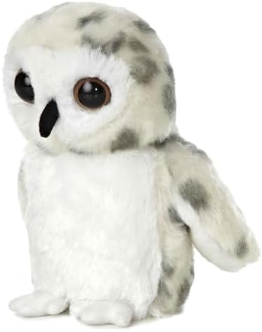 Aurora Mini Flopsie 7" Snowy Owl Adorable Stuffed Animal - Image 2
