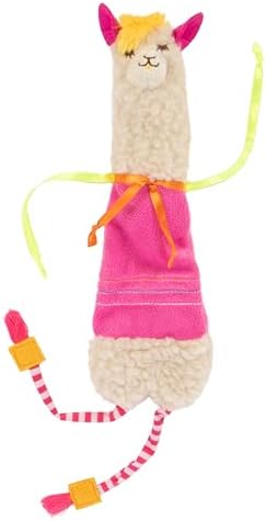 SmartyKat Leggy Llama Catnip Crinkly Plush Kicker Cat Toy, Soft Floppy Body for Wrestling & Bunny Kicks for Cats & Kittens by SmartyKat