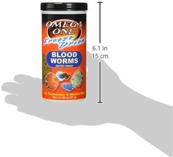 Omega One (3 Pack) Freeze Dried Blood Worms 0.96oz