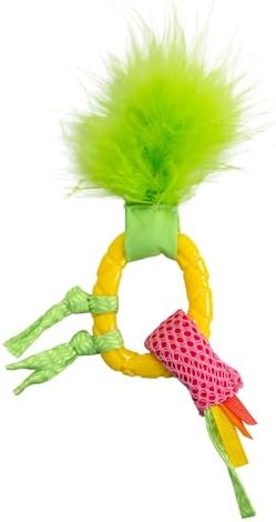 Catstages Dental Pineapple Teether ?€? Chew Toy for Cats and Kittens ?€? Textured Fabric and Mesh ?€? Coated in Catnip Oil ?€? Supports Teething Relief by Catstages