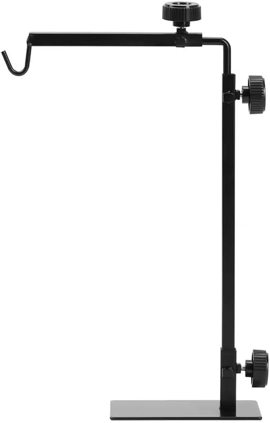 EatingBiting Amphibian Reptile Lampshade Lamp Holder Adjustable Extendable Metal Floor Lamp Holder Portable Animal Heating Lamp Holder for Lizards Turtles Tank Feeding Box 25-37inch