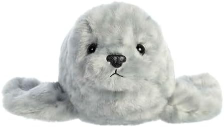 Aurora?? Adorable Mini Flopsie??? Harbor Seal Stuffed Animal - Mini Companions Ready for Playful Adventures - for Kids All Ages, Toddlers, Adults, and Families - Gray 8 Inches - Image 2