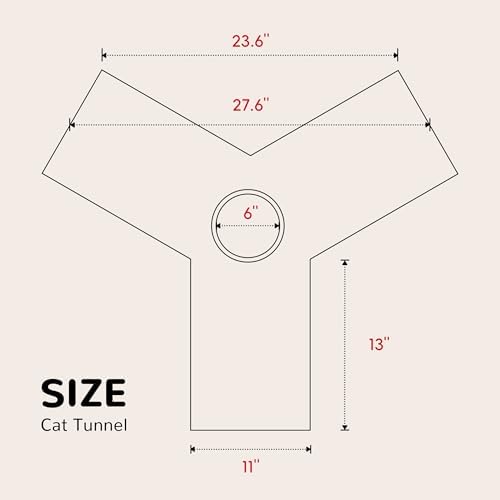 Tempcore Cat Tunnel, 3-Way Collapsible Toy for Indoor Cats, Pink Rabbit - Image 3