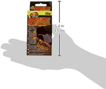 Zoo Med Nightlight Red Reptile Heat Bulb, 25 Watts