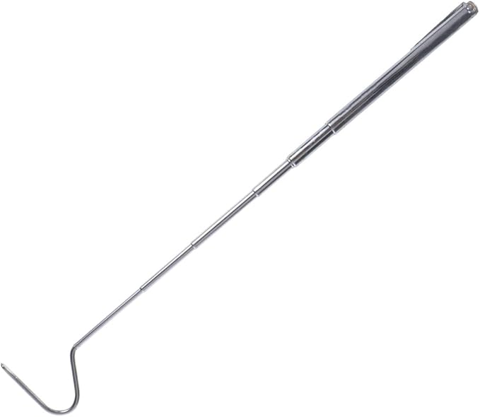 HANABASS Mini Snake Hook 27 Inch Stainless Steel Snake Stick Snake Accessories Catching Snake Handling Tool
