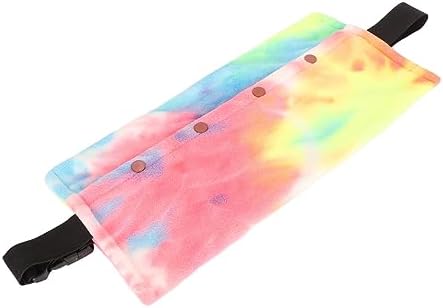 Reptile Sling Carrier with Adjustable Strap, Soft Warm Pouch for Bearded Dragon, Lizard, Leopard Gecko, Hamster, Small Animals, Iridescent