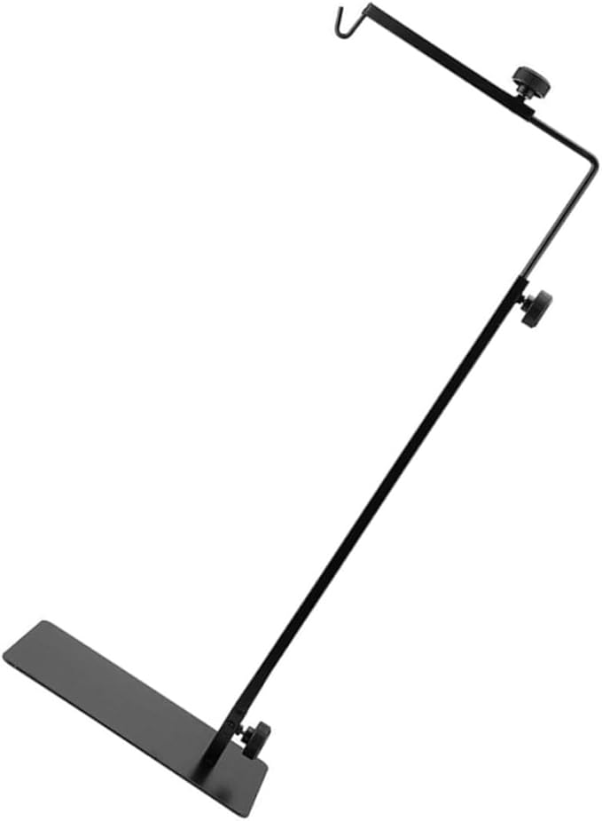 Happyyami Adjustable Reptile Lamp Stand Metal Lamp Rack for Fluorescent Heat Lights Safe Easy Setup for Pet Enclosures