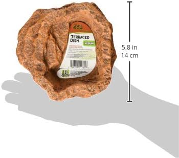 Zilla Pet Terrarium Food/Water Terraced Dish, Medium (Pack of 2)