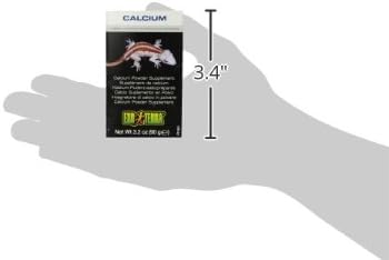 Exo Terra Calcium Powder Supplement for Reptiles and Amphibians, 3.2 Oz., PT 1851 (Pack of 2)