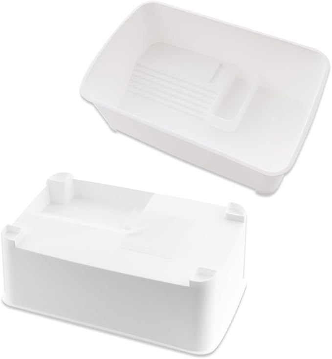 Turtle Tank Aquarium Creative Reptile Habitat Sundeck Turtle Bathing Pool for Pet Care (White)