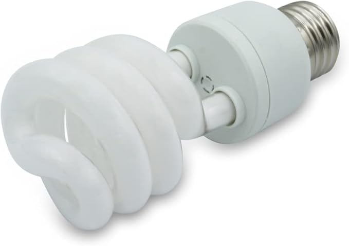 lumenivo 15 Watt UVB Reptile Light 5.0 15W Spiral Reptile Heat Terrarium Light Bulbs for Turtles, Gecko, Tortoise, Snake, Lizard, Chameleons, and Insects - 120V - 2 Pack