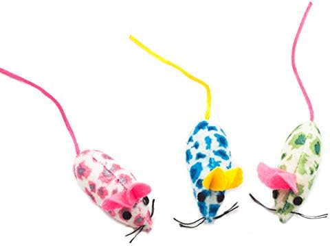 Fashion's Talk Mouse Cat Toys Mixed Bag 27 Assorted Mice Toy for Cats Kitten Catnip,Feather,Furry,Rattle,Plush,Interactive Kitty Toys - Image 5