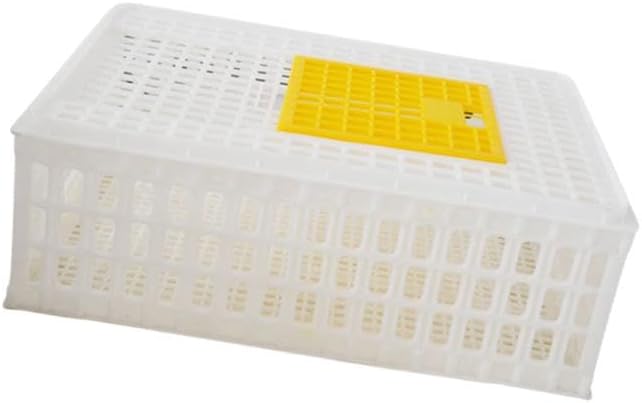 Poultry Crate for Transporting Birds, and Hamsters, White