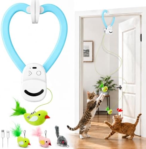 Interactive Cat Toys for Indoor Cats, Clip-On Automatic Flying Bird by Unknown