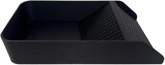 Chatelet Hermit Crab, Lizard, Turtle, Amphibian XL Watering Pool | Platform Pool Accessory with Access Ramp for Pet Habitats | 9.75" x 5" | Made in USA (X-Large) (Salt Only, Black)