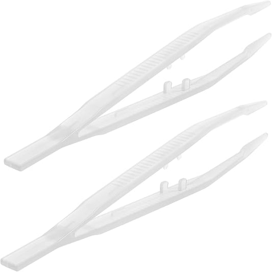 LIOOBO 2pcs Reptile Feeding Tongs Night Glow Tweezers for Lizards Snakes and Frogs Durable Easy Grip Food Clamps Long Feeding Tool for Pet Care