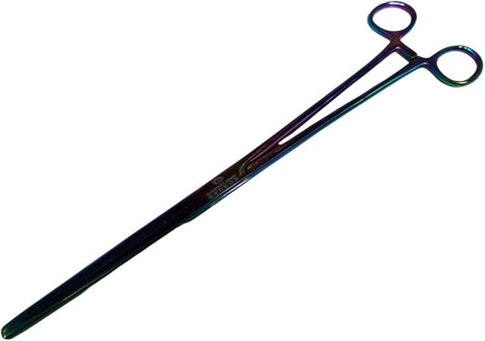 12" (30cm) Chameleon Chrome Hemostat Forceps Bearded Dragon Corn Snake Ball Python Crested Gecko Snake Lizard Leopard Gecko Turtle Tortoise Frog