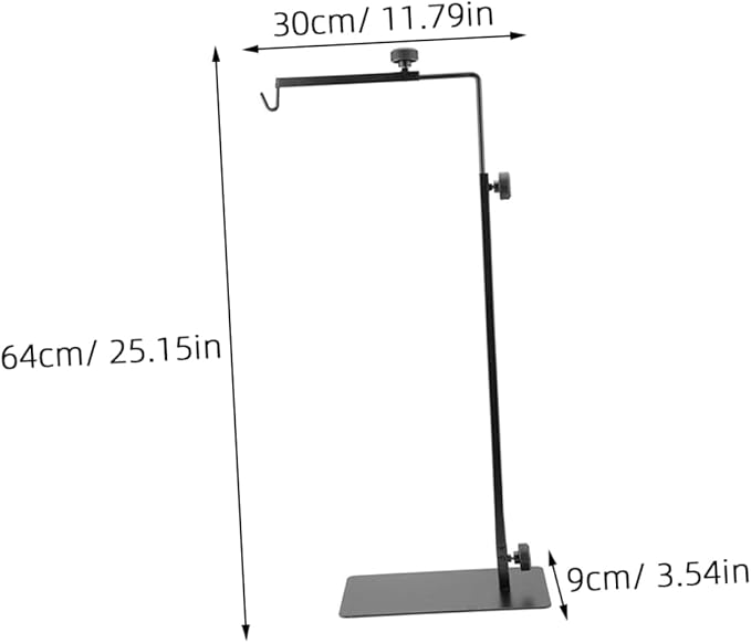 DECHOUS Adjustable Reptile Lamp Stand Metal Light Rack for Terrarium Compatible Bearded Dragons Snakes and Lizards