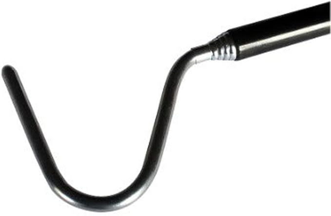 ayamaya Collapsible Snake Hook Extend to 39.3 inch, Telescoping Pocket Stainless Steel Snake Shaft Retractable Reptile Hook Soft Grip Field Hook for Catching Handling Grabber Separate Small Pet Snake