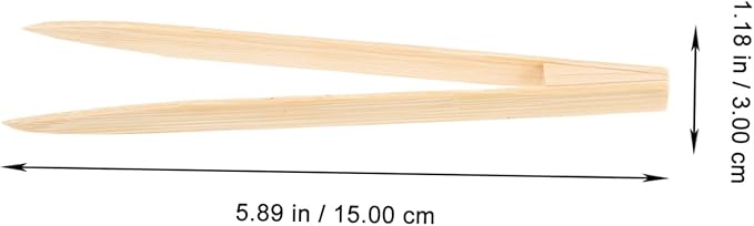 Sosoport Reptile Care Tool Lightweight Compact Bamboo Tweezers for Easy Feeding and Pet Accessories