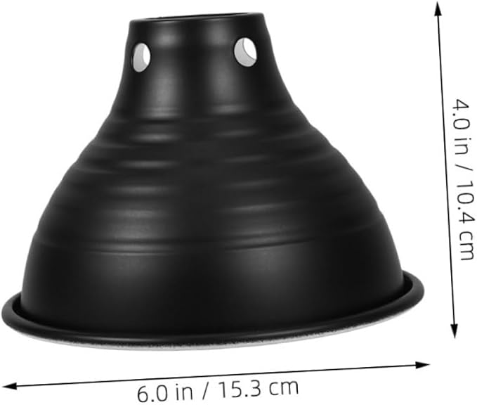 Housoutil 3pcs Reptile Heat Lamp Dome Insulation Shade Fit Reflective Cover for Reptiles Safe Heating for Pet Stores Homes and Labs