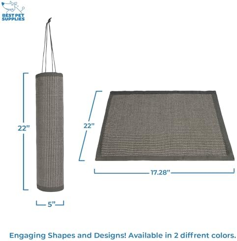 Best Pet Supplies Catify Hanging Cat Scratcher - Log, Gray - Image 4