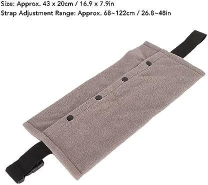 Soft Reptile Sling Carrier with Adjustable Strap, Warm Bearded Dragon Pouch for Lizard, Leopard Gecko, Hamster, Small Animals