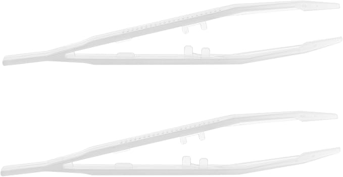 Sosoport 18cm Glow-in-The-Dark Reptile Feeding Tweezers Clips 2PCS Flexible PET Feeding Tool for Turtles Lizards Frogs and Other Reptiles