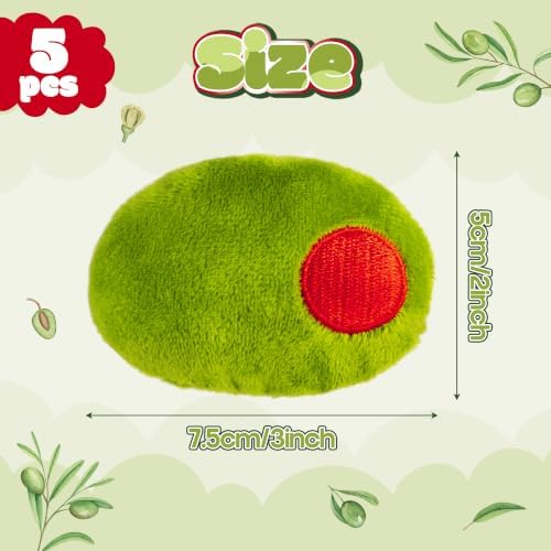 5Pcs Olive Catnip Crinkle Paper Sound Toys for Cat, Catmint Cat Toy Gift - Image 2